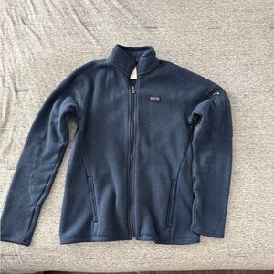 Women’s Navy Blue Better Sweater, Full Zip